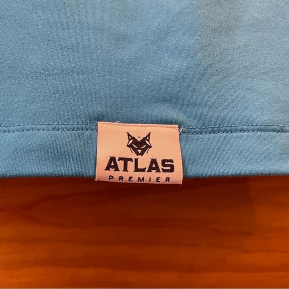 Atlas Premier Men’s Blue Short Sleeve Polo Golf Shirt Large - Picture 3 of 7